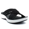 CLARKS Mira Isle Black Slide Sport Sandal