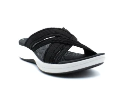 CLARKS Mira Isle Black Slide Sport Sandal