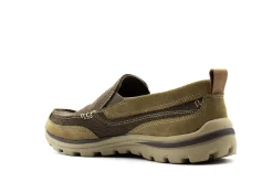 Skechers Superior-Milford Slip Ons Light Brown