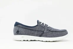 SKECHERS Women's GOwalk Lite Isla Boat Shoes - Navy